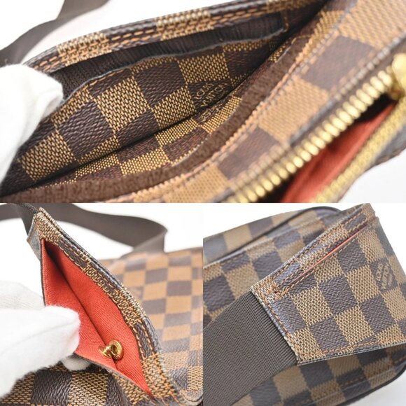LOUIS VUITTON Geronimos Bum Body Bag Damier Ebene Leather Brown N51994 93FC156 - Picture 12 of 14